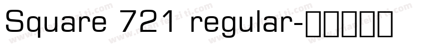 Square 721 regular字体转换